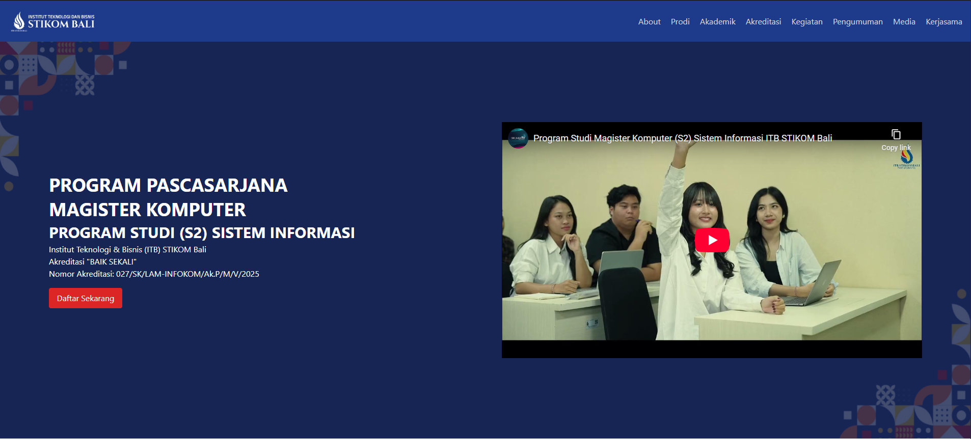 Sample Halaman Pascasarjana ITB STIKOM Bali